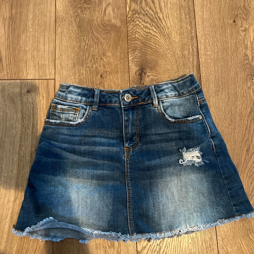 Zara kids denim skirt